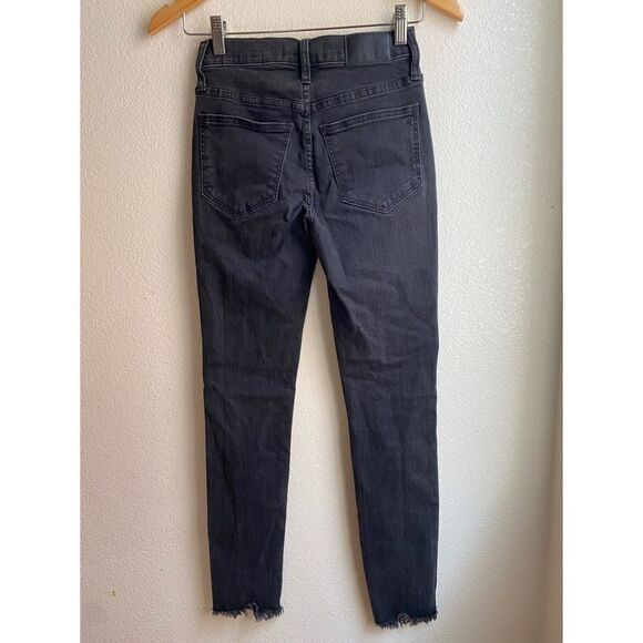 Madewell | 10” High-Rise Skinny Jeans with Distressed Hem, Size 23 - Picture 6 of 15
